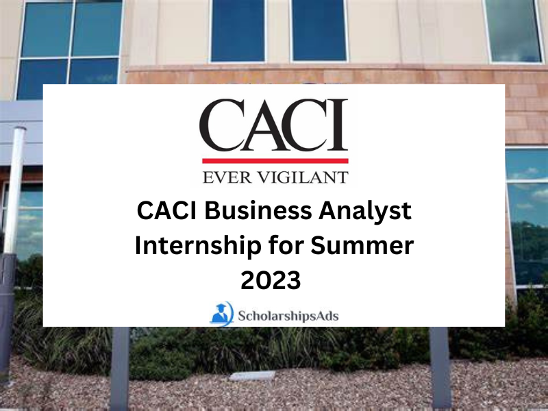 CACI Business Analyst Internship Summer 2023