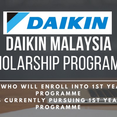 For Malaysian Students Daikin Malaysia Group Scholarships.
