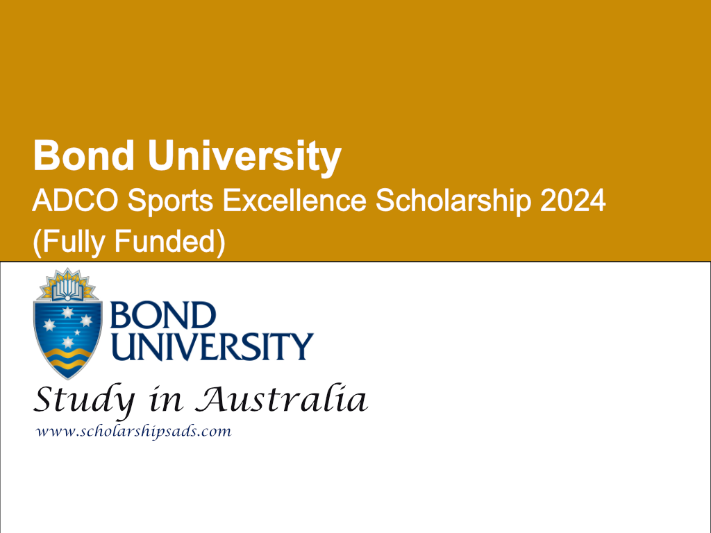 Bond University ADCO Sports Excellence Scholarships.