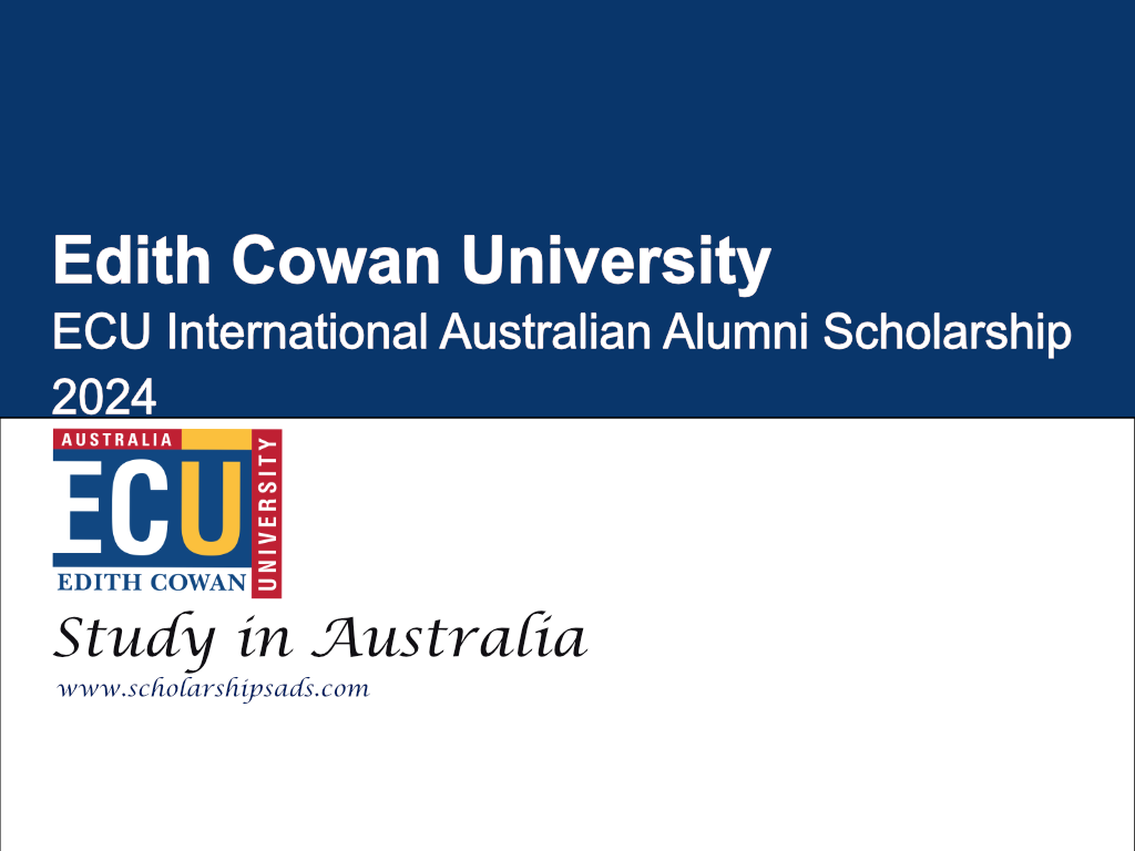 Edith Cowan University ECU International Australian Alumni Scholarships.