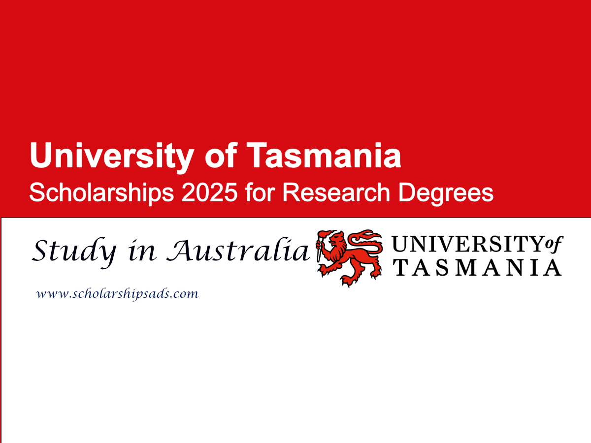 University of Tasmania Australia Scholarships.