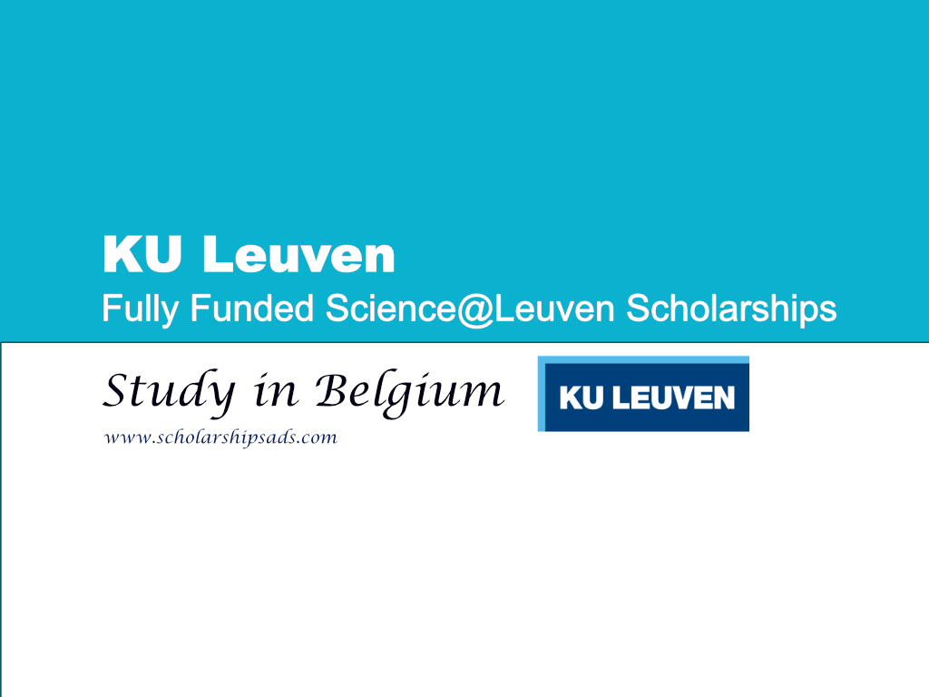 Fully Funded KU Leuven Masters Scholarships.