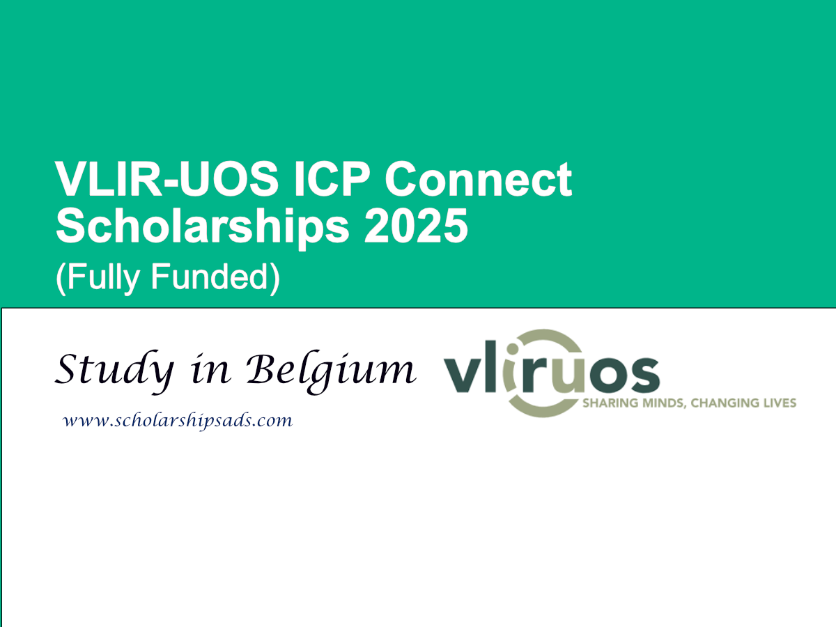 VLIR-UOS Belgium ICP Connect Scholarships.