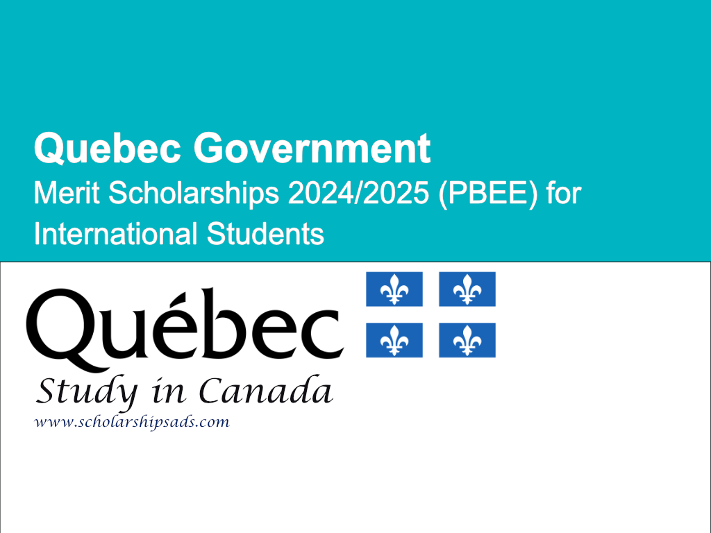 Quebec Government Merit Scholarships.