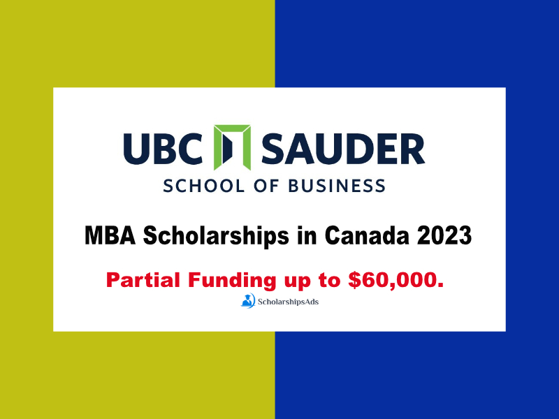 Canada, UBC Sauder School of Business MBA Scholarships.
