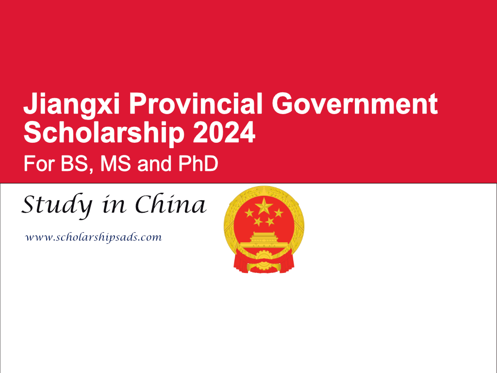 Jiangxi Provincial Government Scholarships.