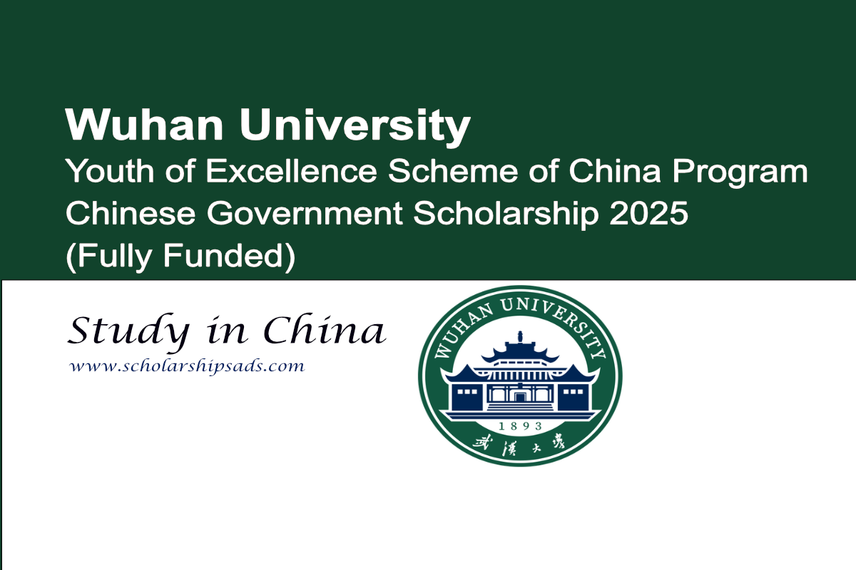 Wuhan University Youth of Excellence Scheme of China Program Chinese Government Scholarships.