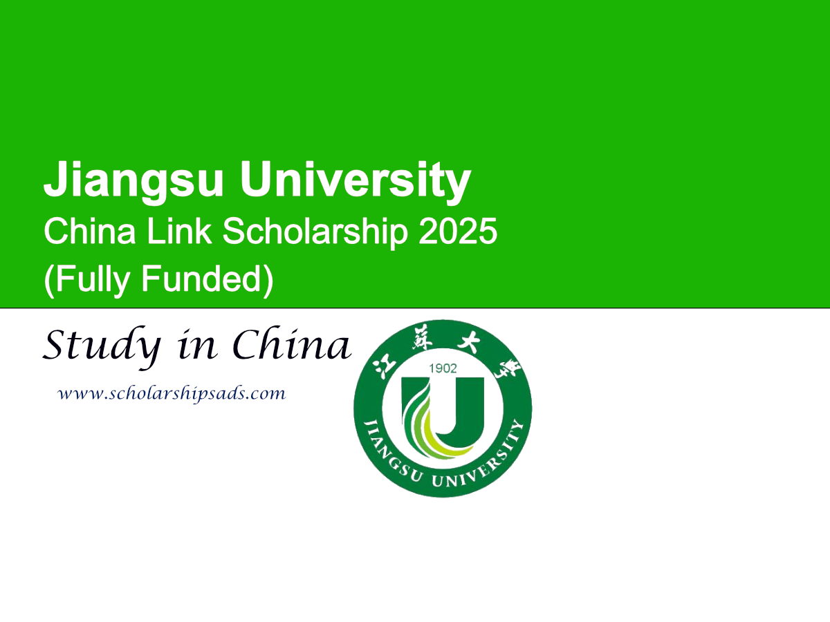 Jiangsu University China Link Scholarships.