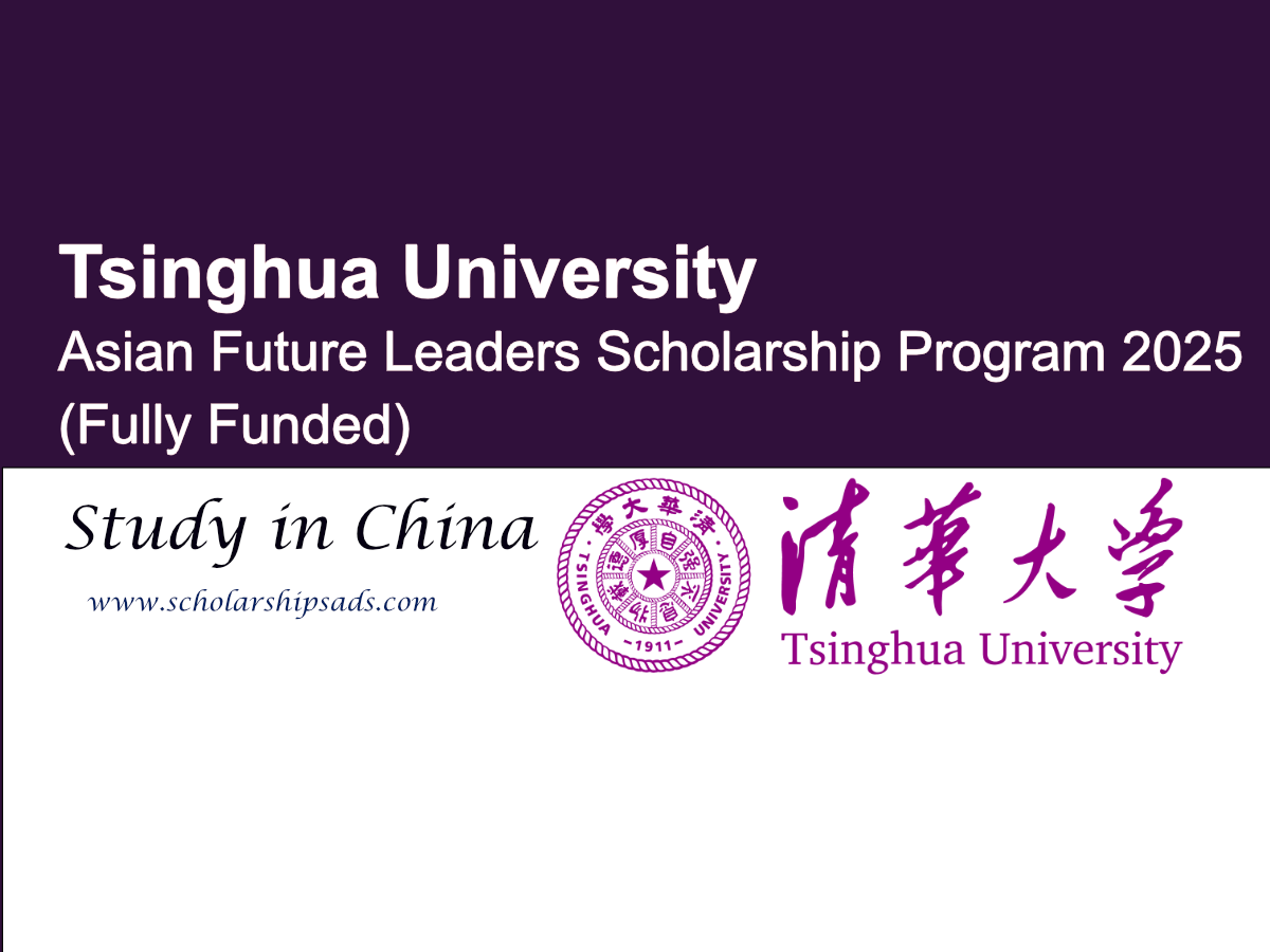 Tsinghua University, China Asian Future Leaders Scholarships.