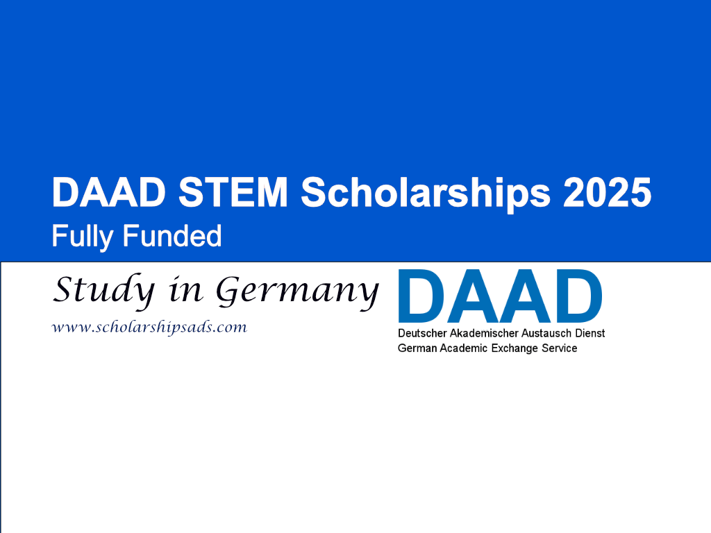 DAAD Germany STEM Scholarships.