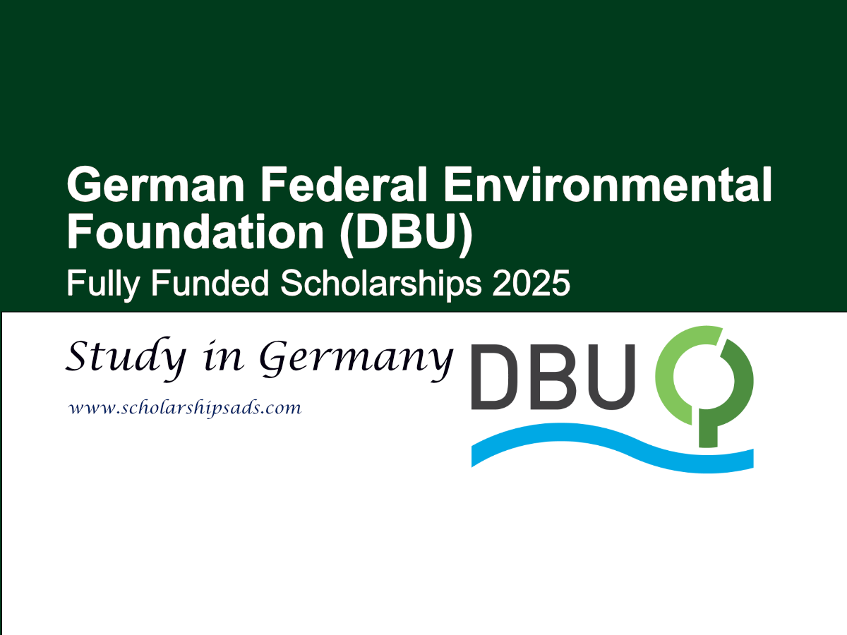 German Federal Environmental Foundation (DBU) Scholarships.