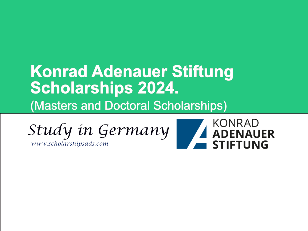 Konrad Adenauer Stiftung Scholarships.