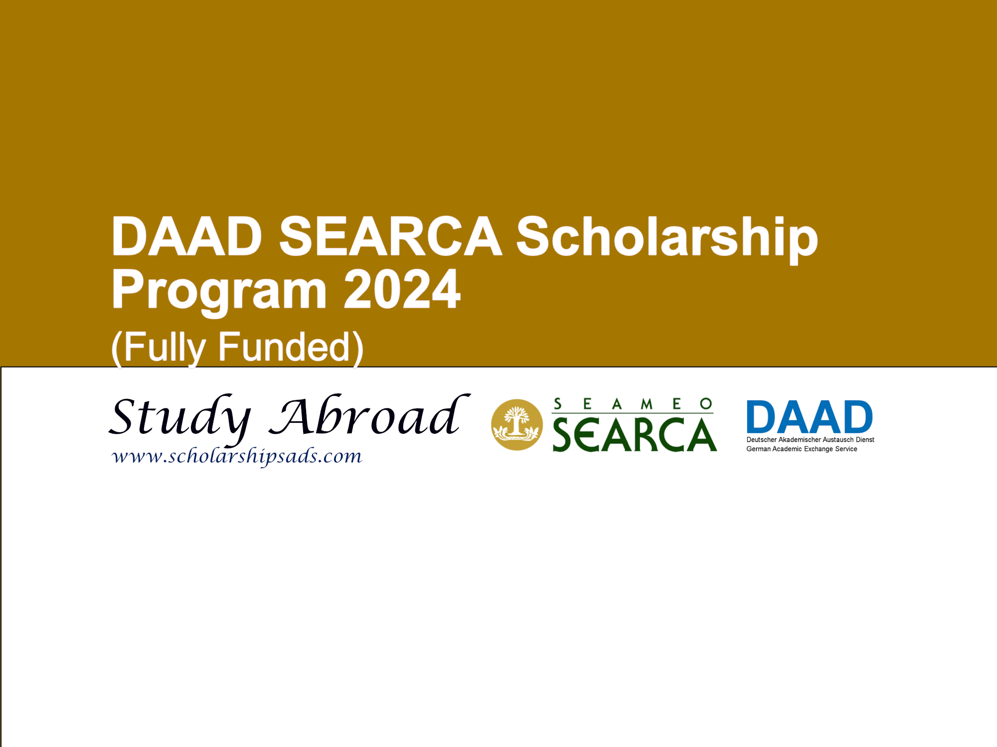 DAAD SEARCA Scholarships.