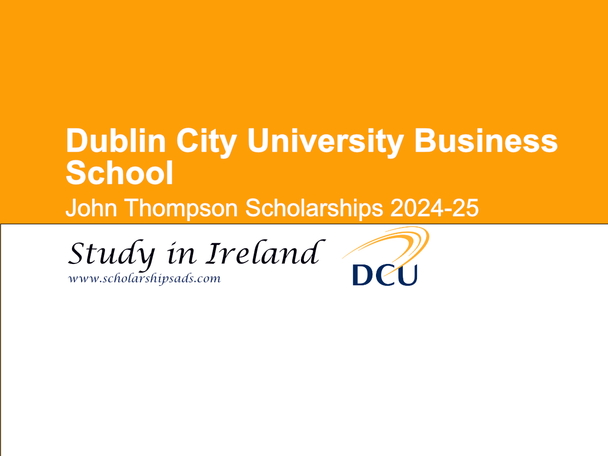 News: Dublin City University Business School is Offering John Thompson Scholarships.
