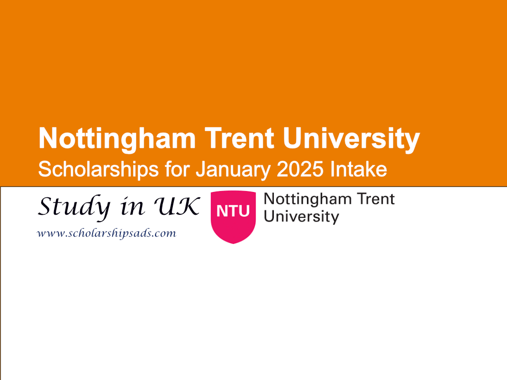 Nottingham Trent University UK Scholarships.