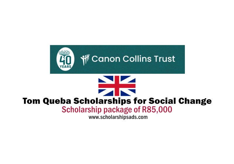 Canon Collins Trust UK Tom Queba Scholarships.