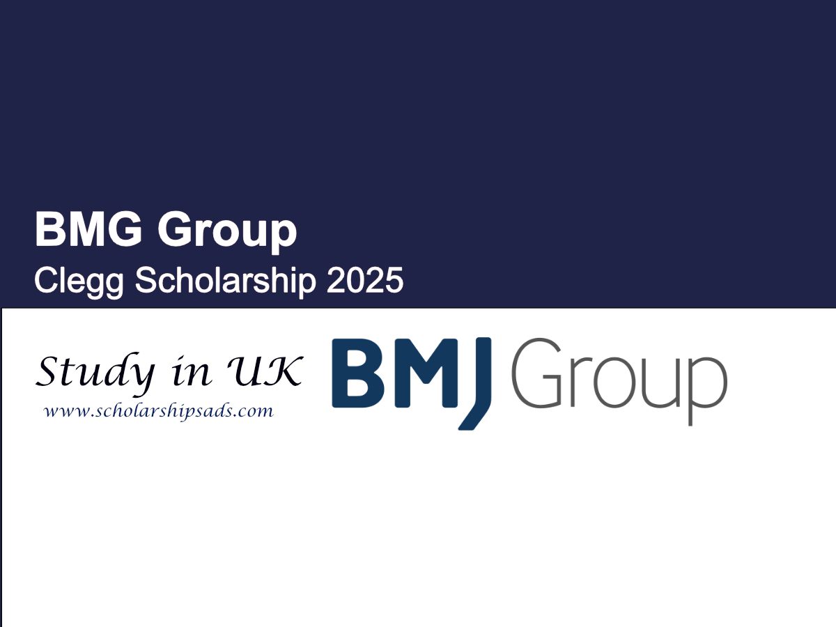 BMG Group UK Offers Clegg Scholarship 2025 for Medical Students