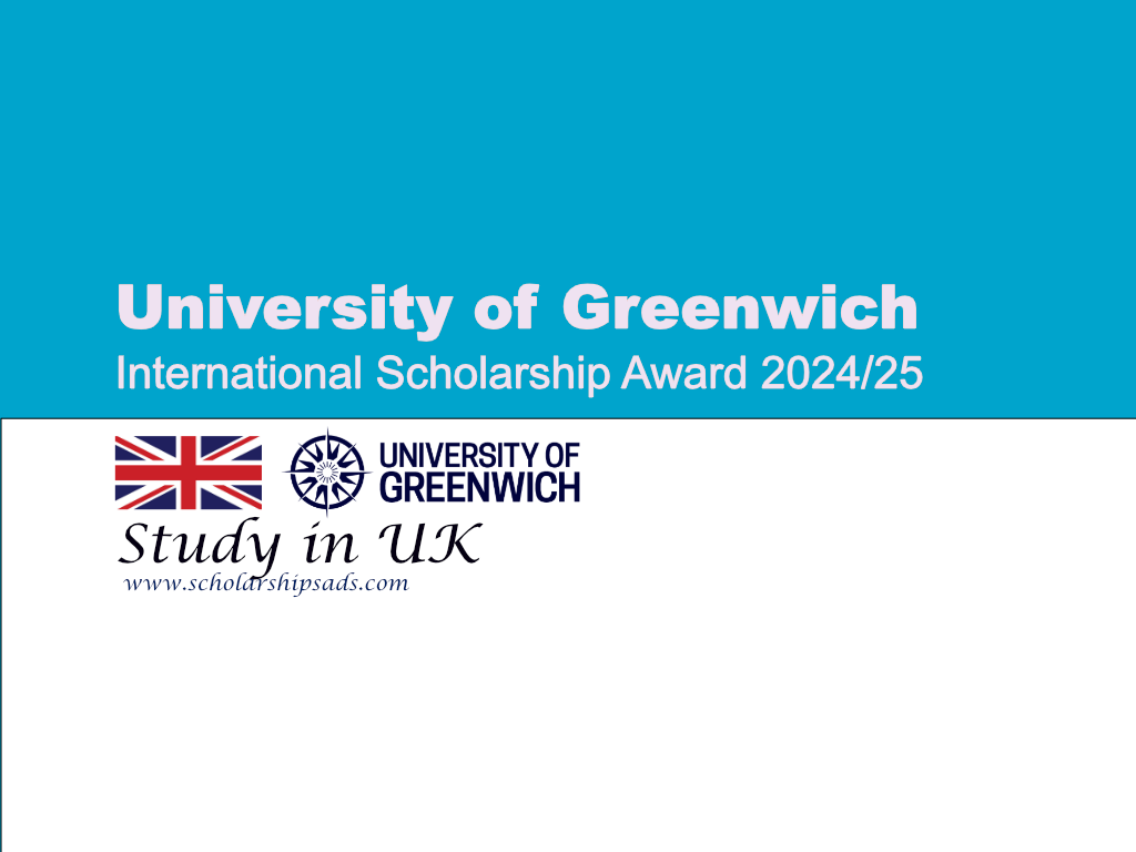 University of Greenwich UK International Scholarships.