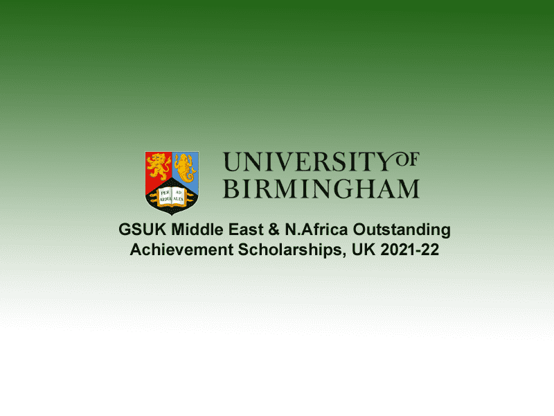 GSUK Middle East &amp; N.Africa Outstanding Achievement Scholarships.