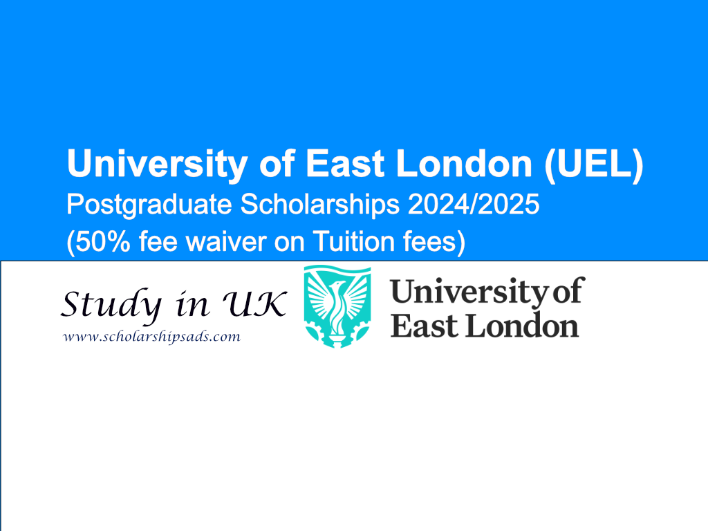 University of East London (UEL) Postgraduate UK Scholarships.