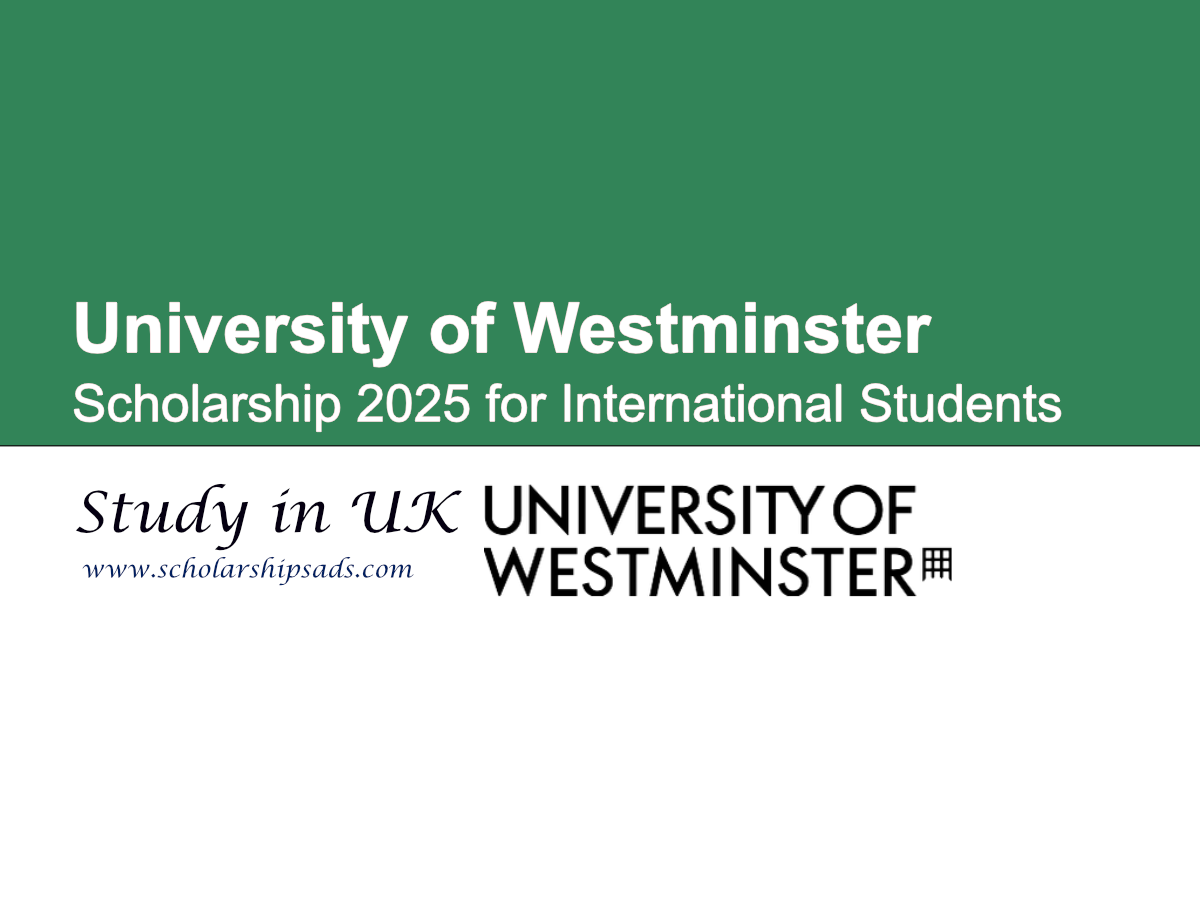 University of Westminster UK Scholarships.