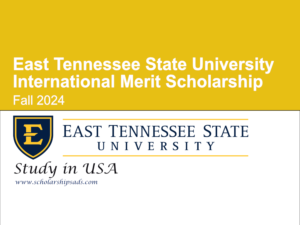 East Tennessee State University International Merit Scholarships.