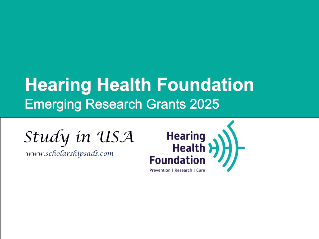 Hearing Health Foundation USA Emerging Research Grants 2025