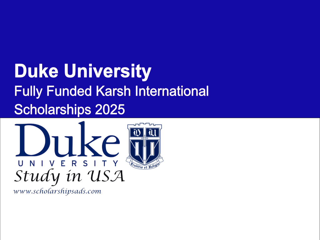 Karsh International Scholarships.