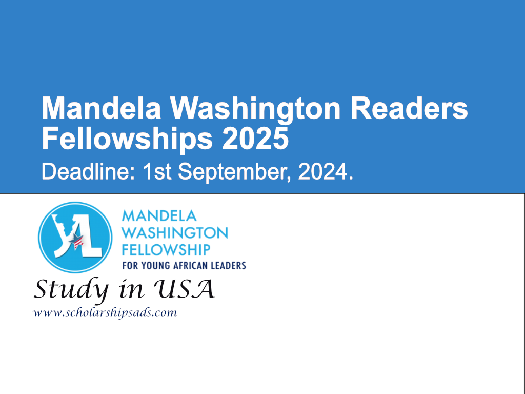 Mandela Washington Readers Fellowships 2025 in USA
