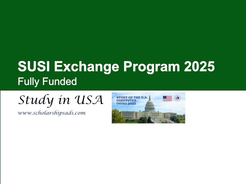 SUSI USA Exchange Program 2025 (Fully Funded)