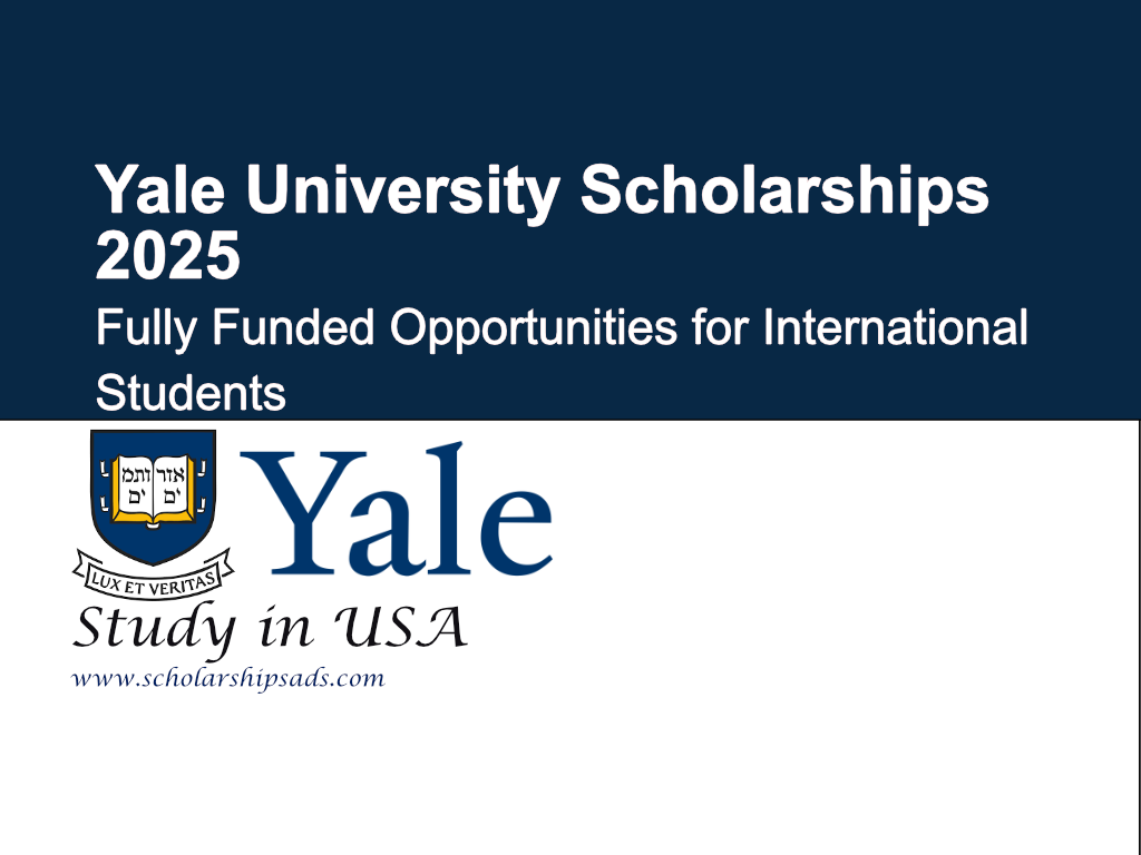 Yale University Scholarships.