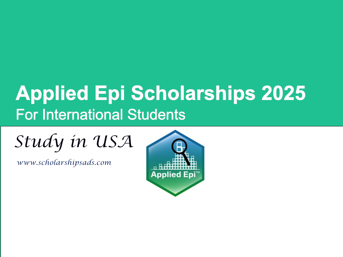 Applied Epi USA Scholarships.