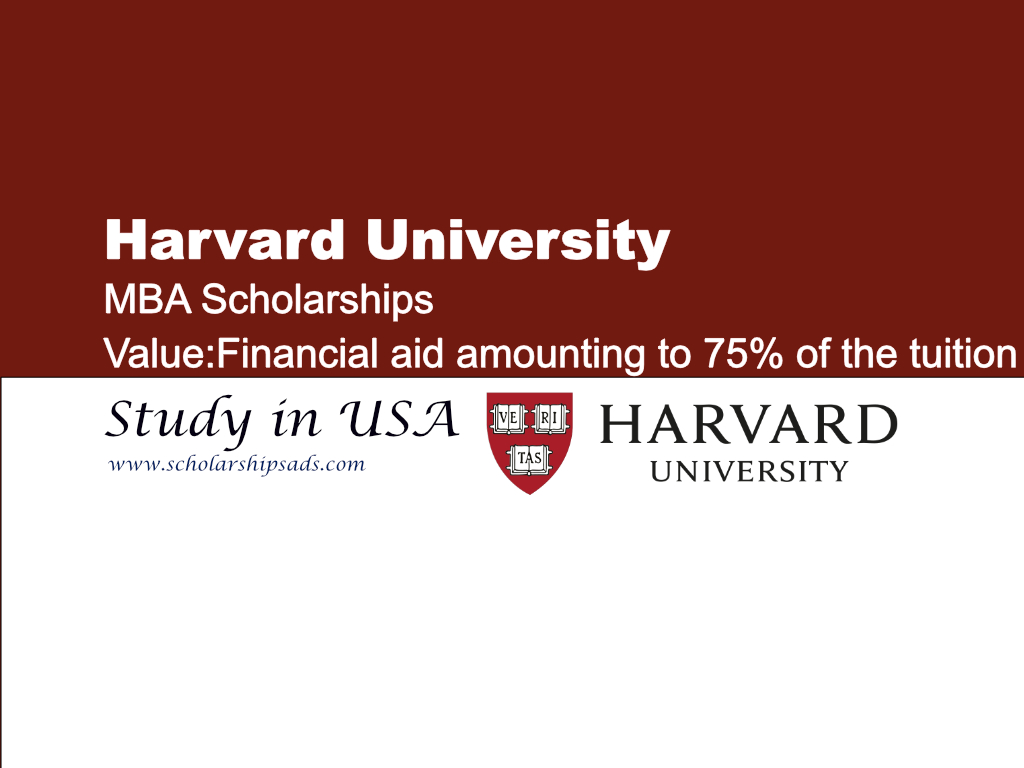Harvard University MBA Scholarships.