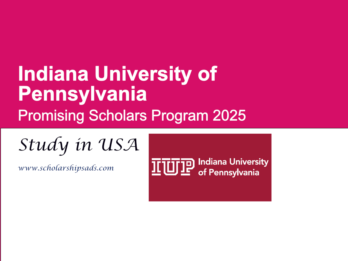 Indiana University of Pennsylvania USA Promising Scholars Program 2025