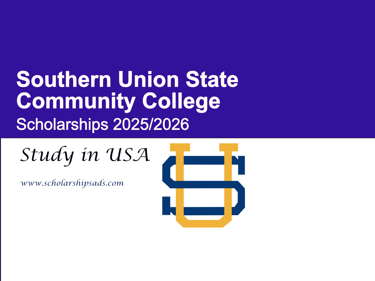 Southern Union State Community College USA 2025/2026 Scholarships.