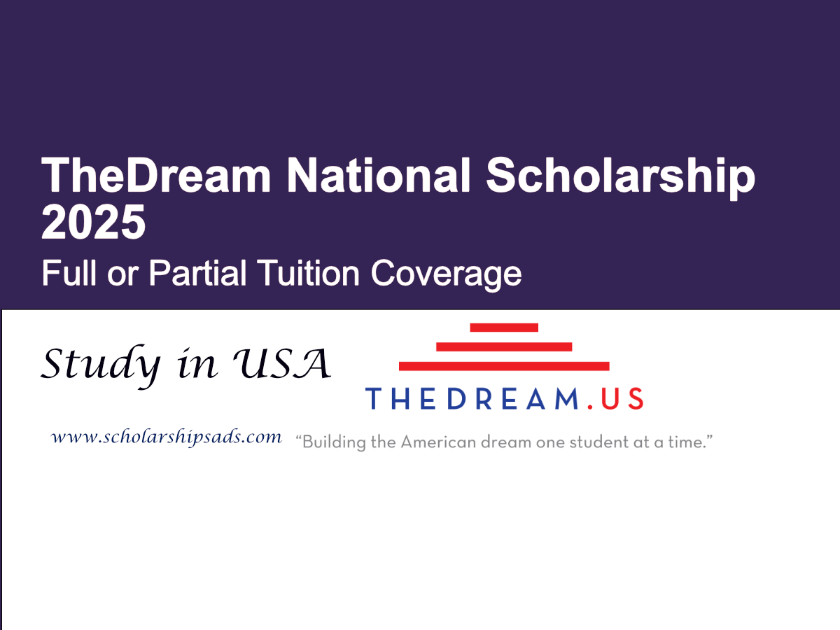 TheDream USA National Scholarships.