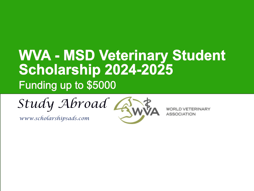 WVA - MSD Veterinary Student Scholarships.