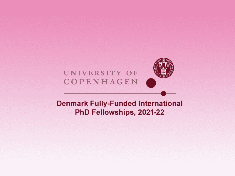 Denmark Fully-funded International PhD Fellowships, 2021-22