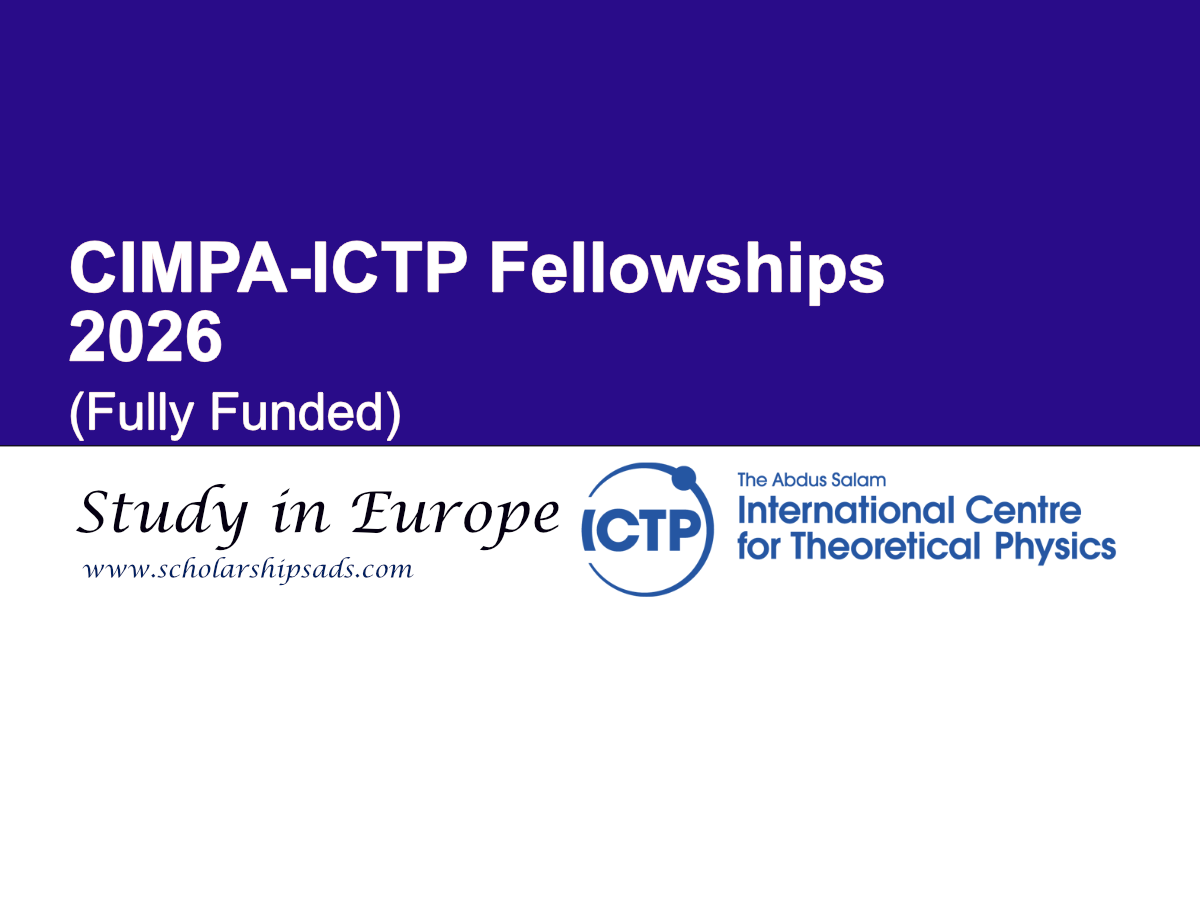 CIMPA-ICTP Europe Fellowships 2026 (Fully Funded)