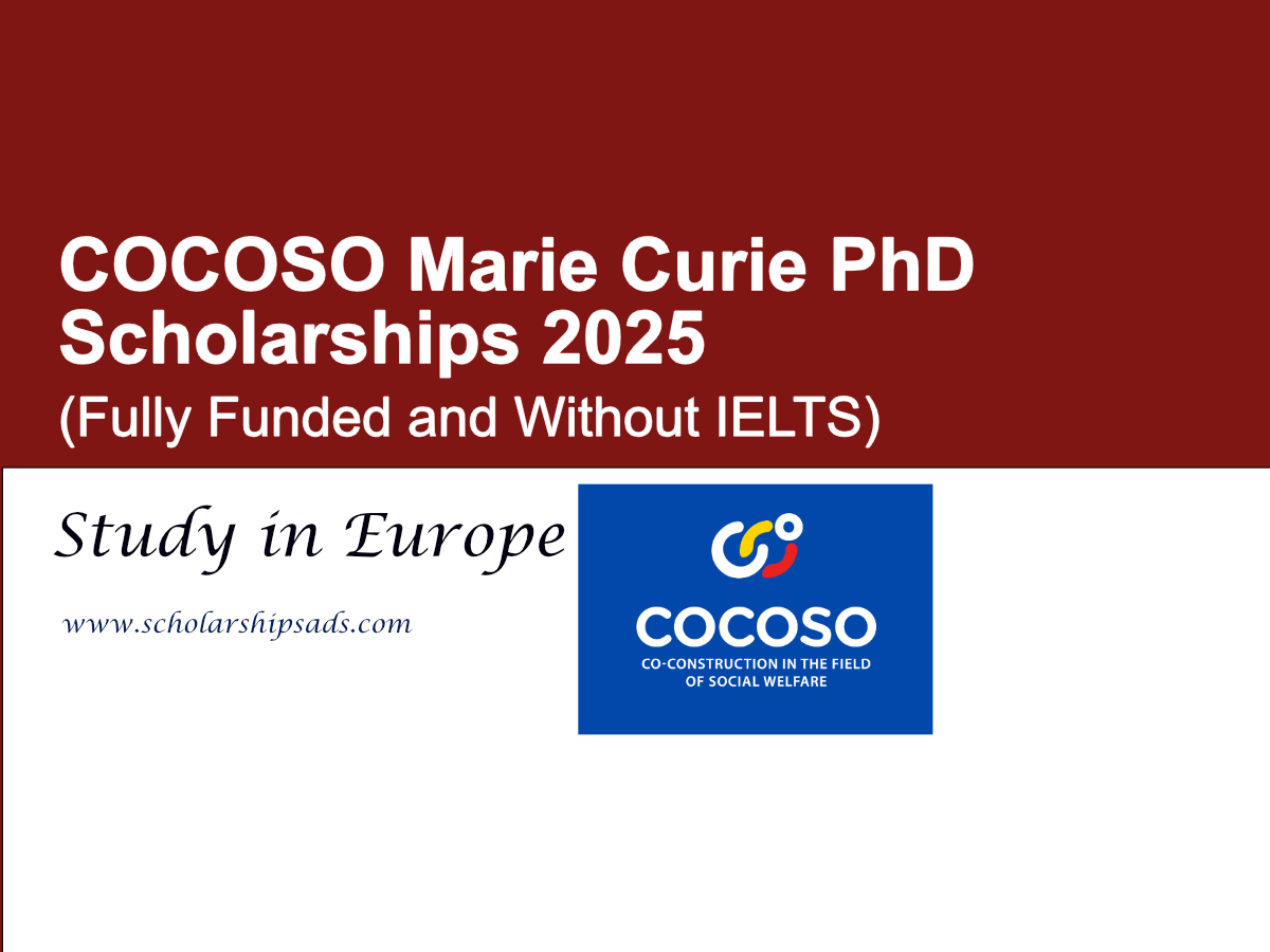 COCOSO Marie Curie PhD Scholarships.