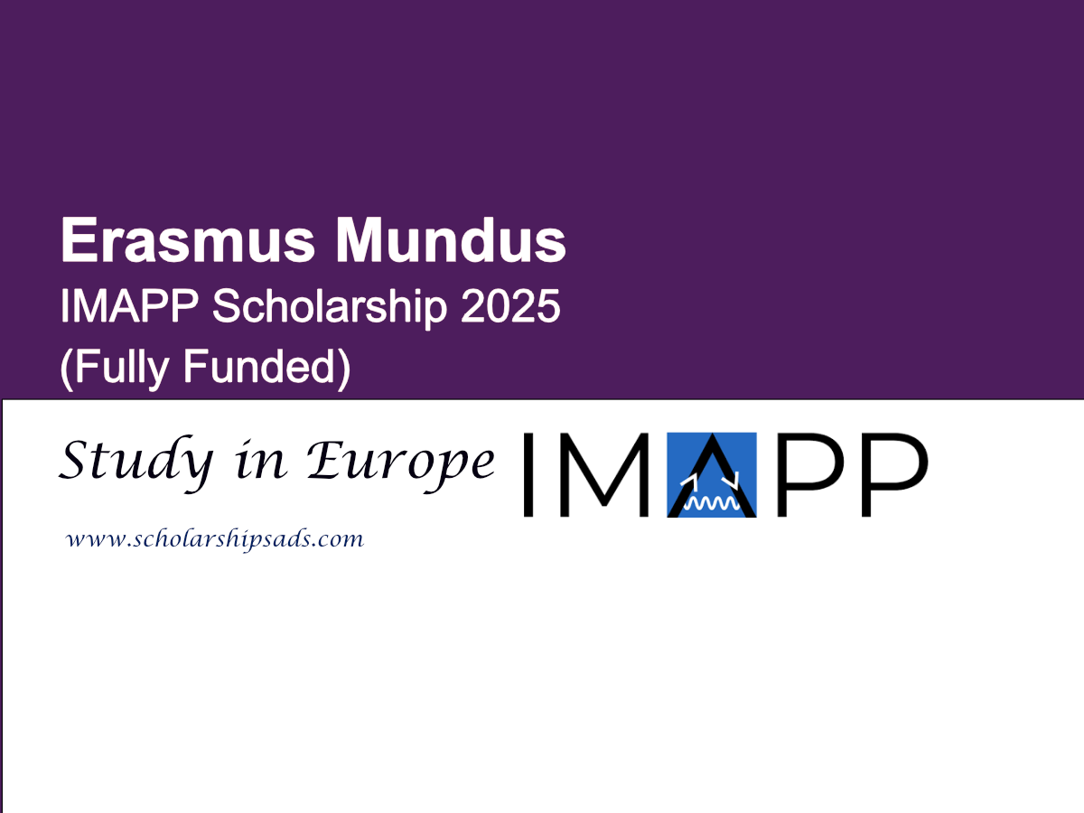 Erasmus Mundus Europe IMAPP Scholarships.