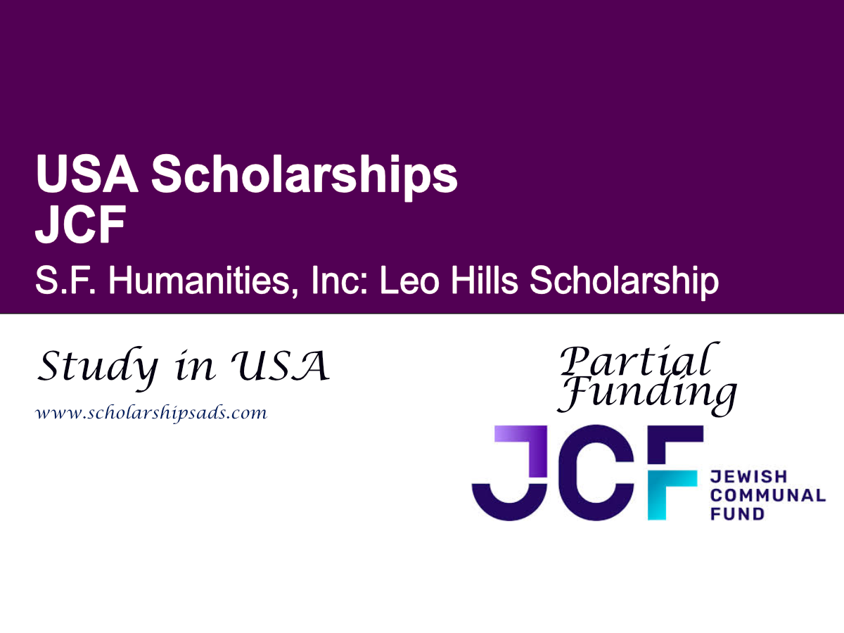 JCF S.F. Humanities Leo Hills Scholarship