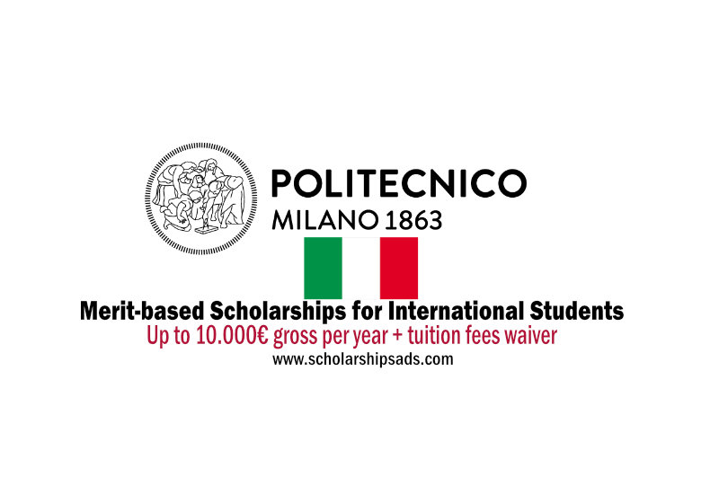 Polytechnic University of Milan Italy Merit-based Scholarships.