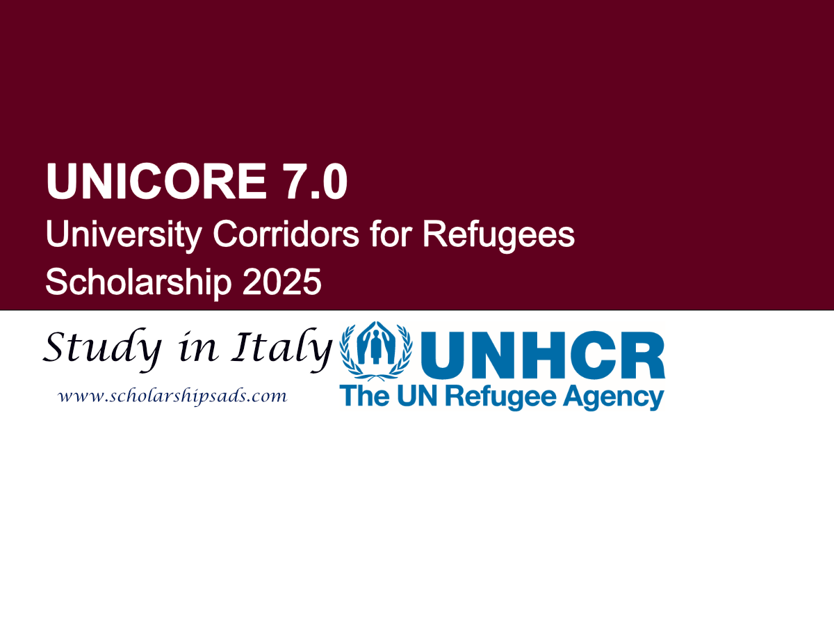 UNICORE 7.0 – University Corridors Italy for Refugees Scholarships.