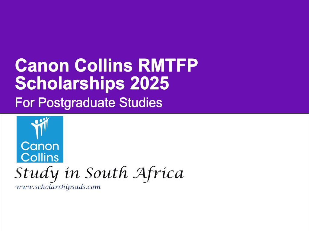 Canon Collins RMTFP Scholarships.