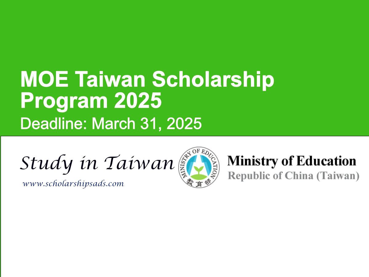 MOE Taiwan Scholarships.