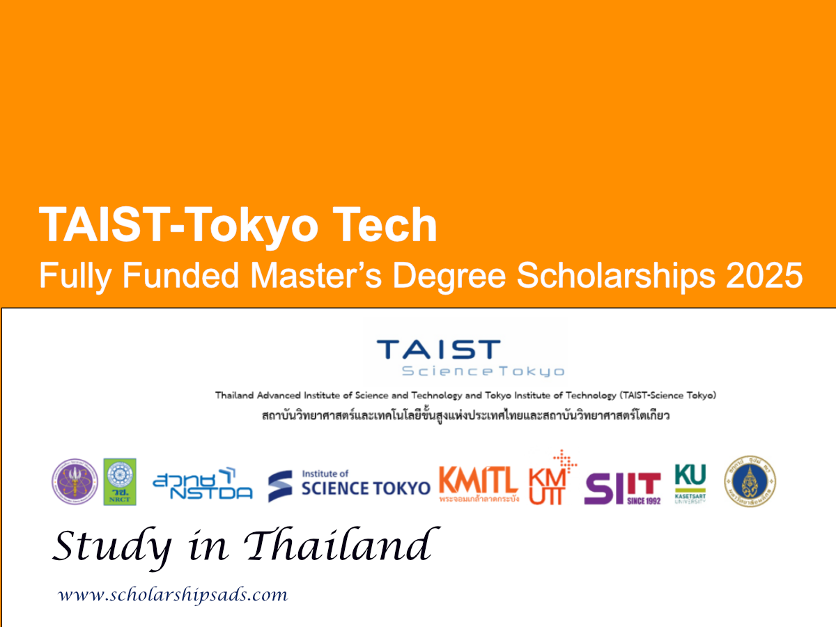 TAIST-Tokyo Tech Offers Fully Funded Master’s Degree Scholarships.