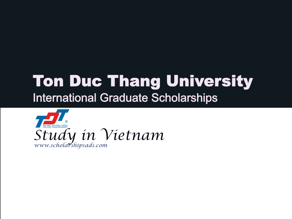 TDTU International Graduate Scholarships.