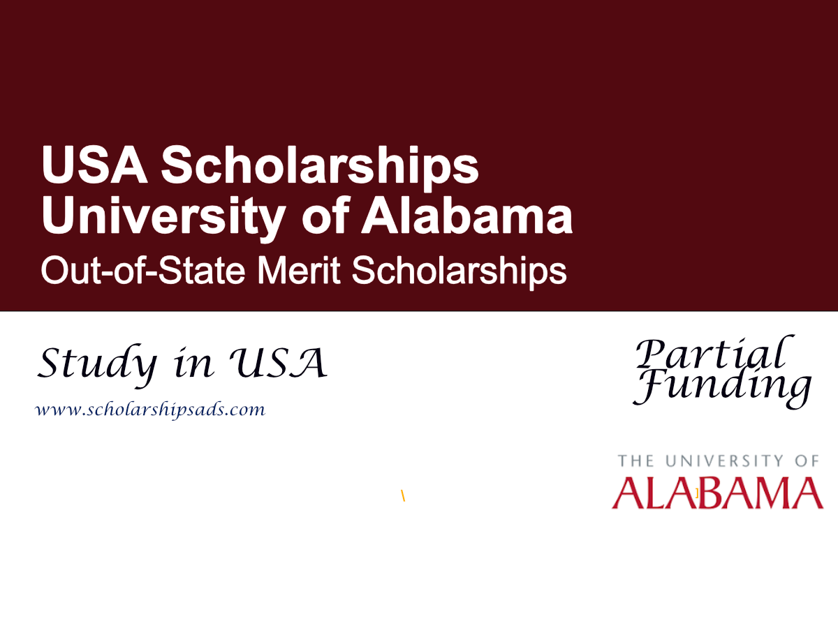 University of Alabama Out-of-State Merit Scholarships