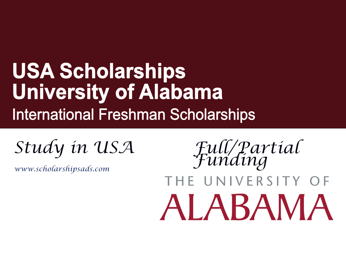 University of Alabama International Freshman Scholarships